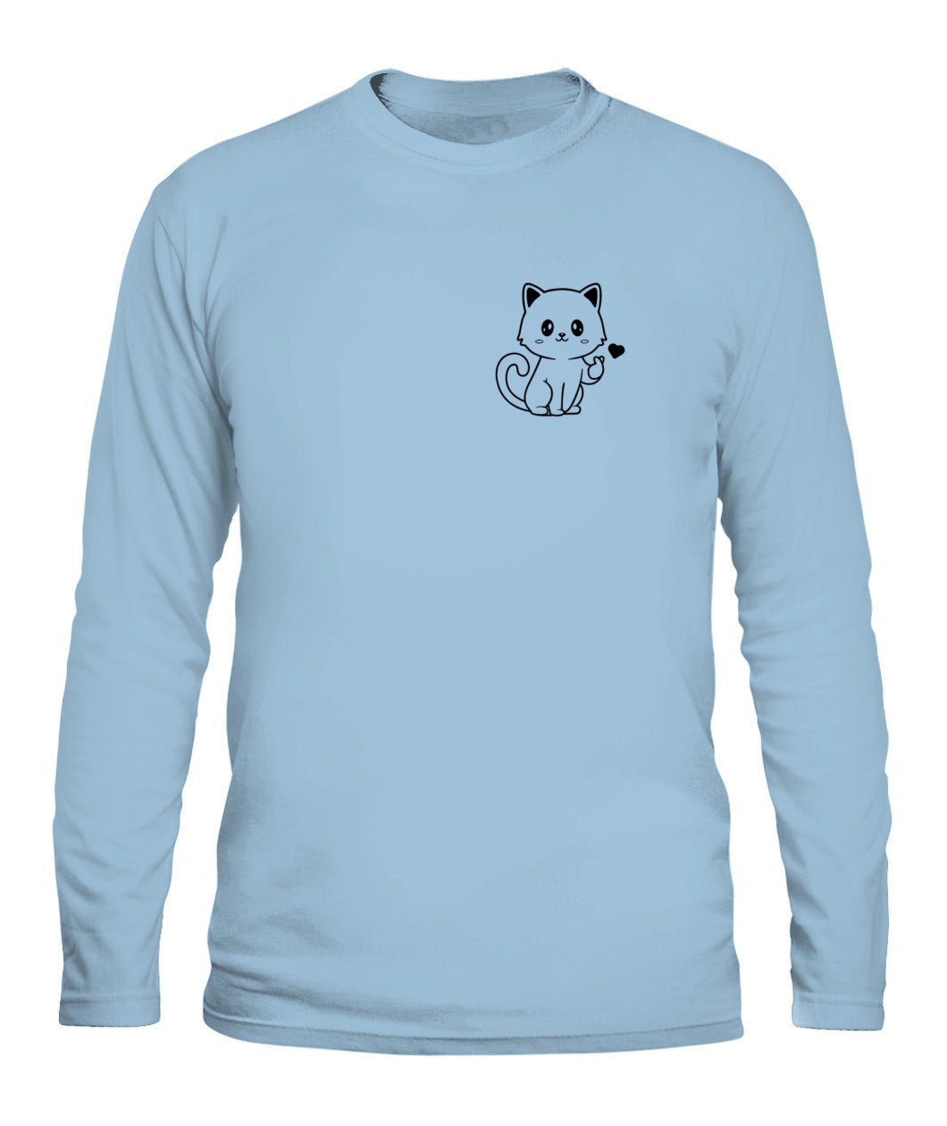 Cat Heart Logo Unisex Long Sleeve Shirt - UwUPets
