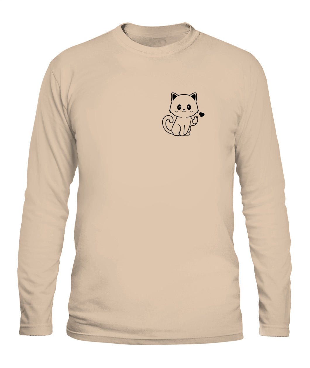 Cat Heart Logo Unisex Long Sleeve Shirt - UwUPets