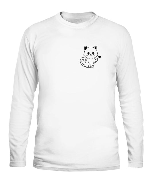 Cat Heart Logo Unisex Long Sleeve Shirt