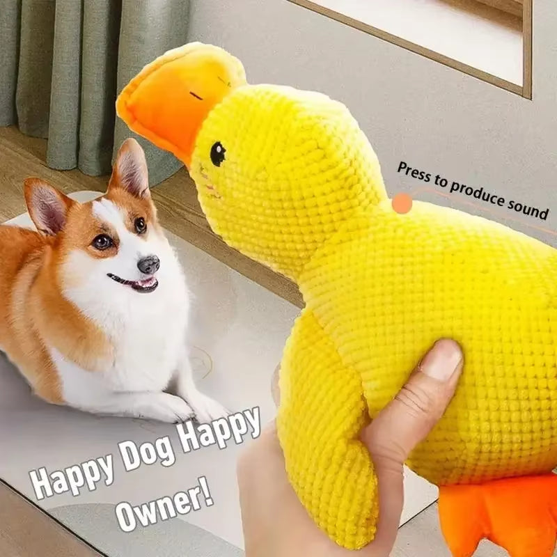 Snuggle Your Pup with Our Adorable Calming Duck Plush Toy! 🦆 Perfect for Chewing & Squeaking Fun! 🐾💖 #PetLovers #DogToys