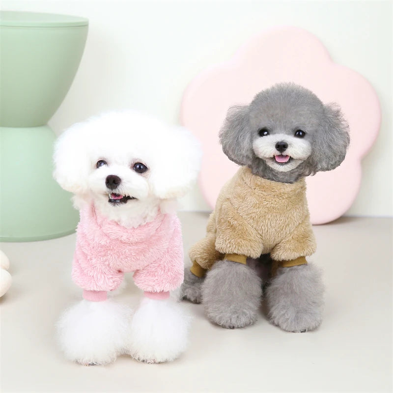 Keep Your Pup Cozy and Chic: Trendy Fleece Jumpsuits for Small and Medium Dogs! 🐾💕 Perfect for Your Stylish Chihuahuas, French Bulldogs, and Yorkies!