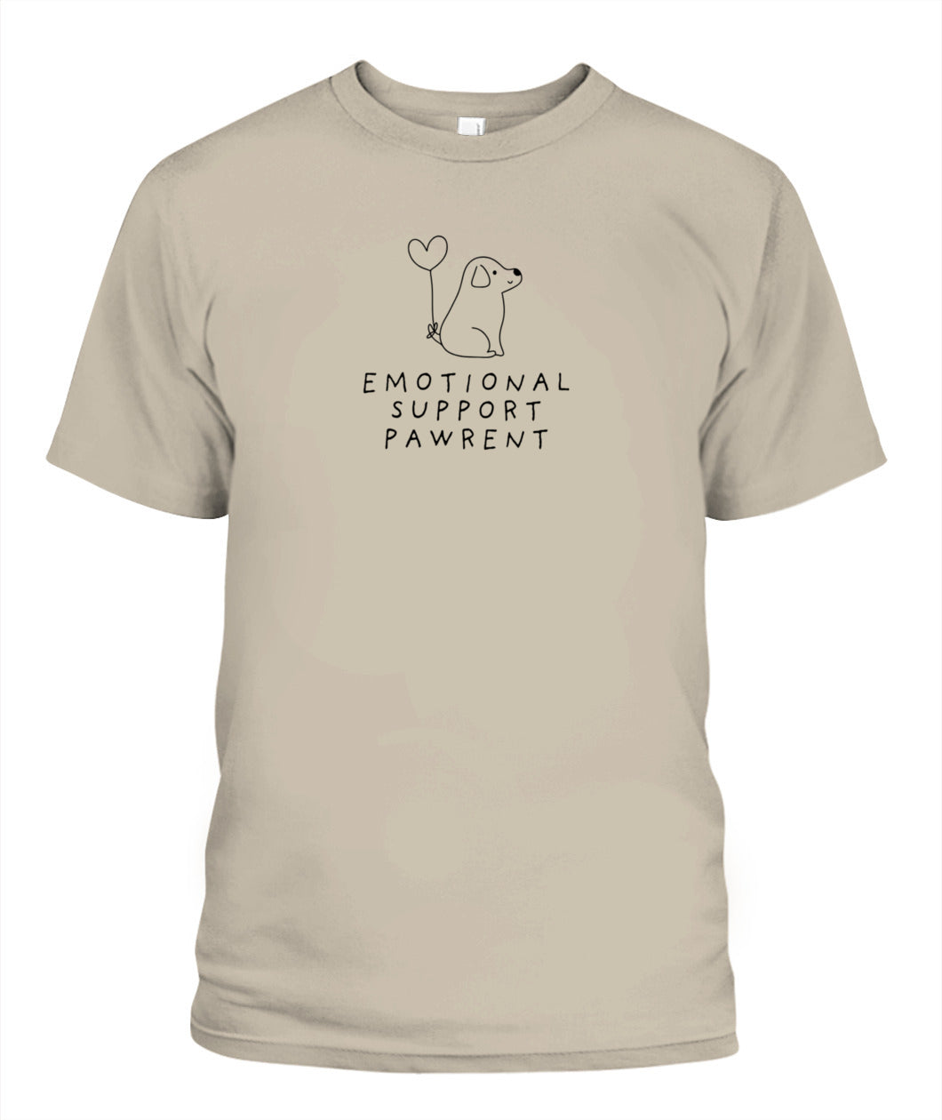 Show Off Your Love: Emotional Support Dog Pawrent Unisex T-Shirt for Every Dog Lover!