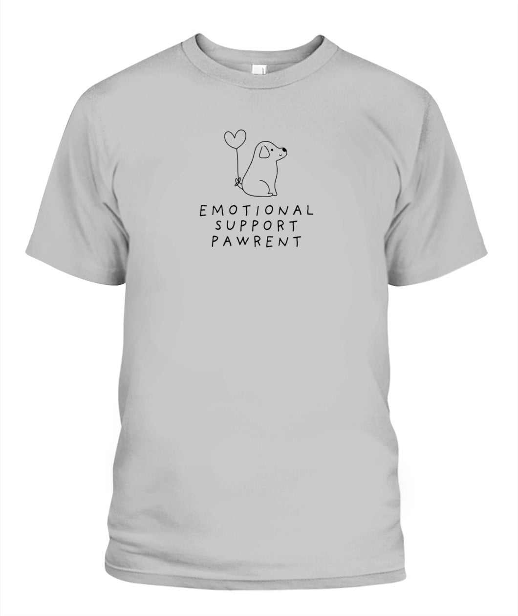 Show Off Your Love: Emotional Support Dog Pawrent Unisex T-Shirt for Every Dog Lover!