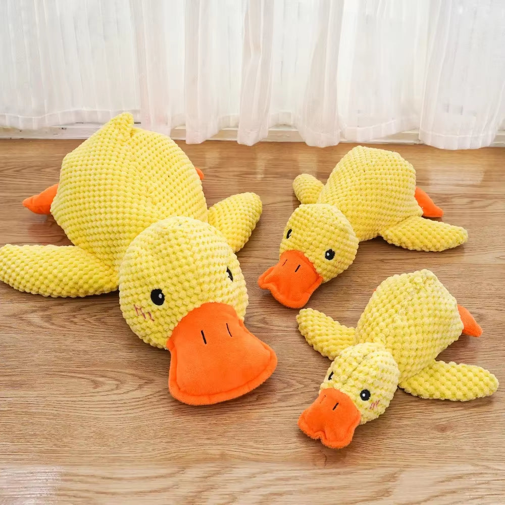 Snuggle Your Pup with Our Adorable Calming Duck Plush Toy! 🦆 Perfect for Chewing & Squeaking Fun! 🐾💖 #PetLovers #DogToys