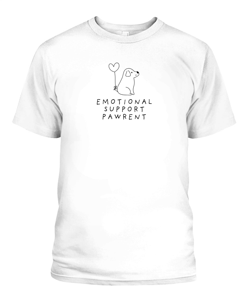 Show Off Your Love: Emotional Support Dog Pawrent Unisex T-Shirt for Every Dog Lover!