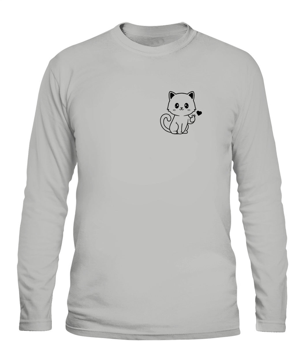 Cat Heart Logo Unisex Long Sleeve Shirt